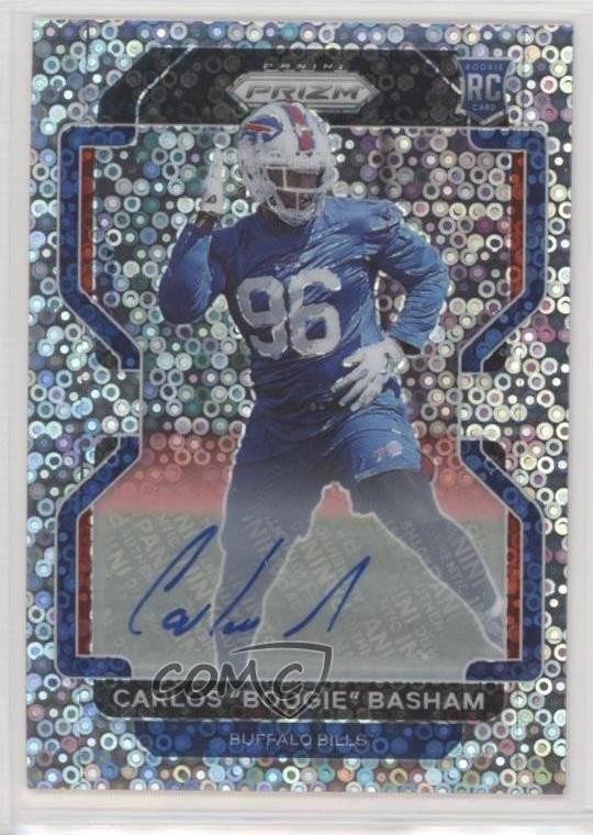 2021 Panini Prizm Rookie No Huddle Carlos Basham Jr Boogie #436 Auto 2k3