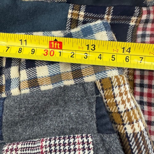 Vintage 60er Corbin Wolle Patchwork Hose Pants Herren Größe 28 x 24 Extra Small - Bild 6 von 9