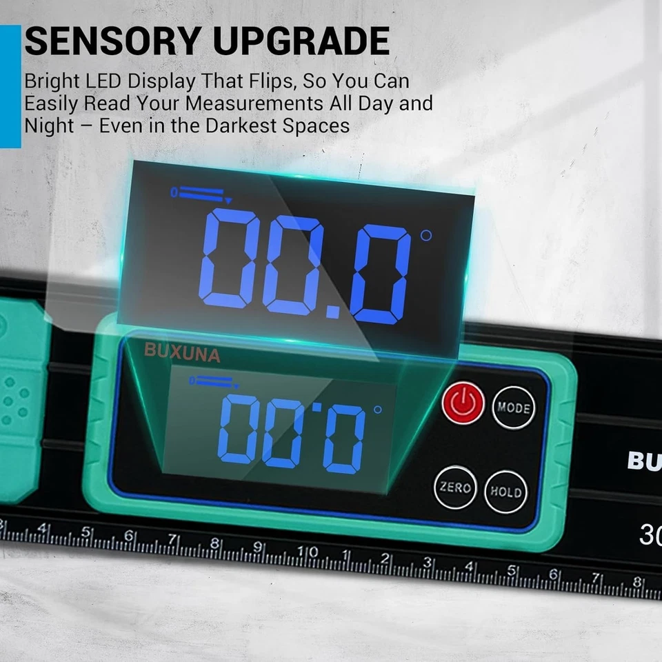Digital Torpedo Level-Smart Level with SlopePercentage, Magnetic Base, Backlit - Image 4 of 4