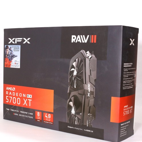 XFX AMD Radeon RX 5700 XT 8GB GDDR6 RAW II Graphics Card - 第 1/4 張圖片