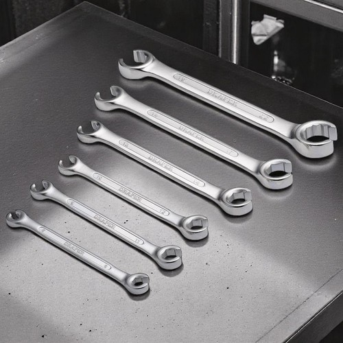 Juego de llaves de tuerca acampanada Draper 6 piezas freno combustible gas tubos métrico 6-22 mm 17759 - Imagen 9 de 12