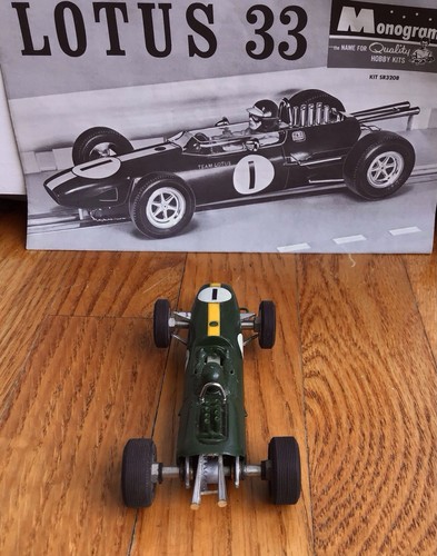 MONOGRAM SLOT CAR LOTUS 33 WITH INSTRUCTIONS kit #SR3208 (untested) - Picture 5 of 7
