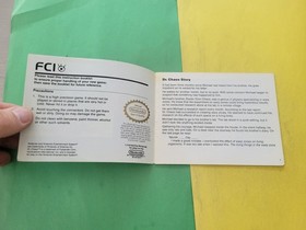 Dr Chaos Nintendo NES Instruction Manual Booklet