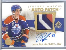 Jesse Puljujarvi 2016-17 Future Watch Limited Patch Auto 84/100 Edmonton Oilers