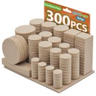 Furniture Pads 300 Pack Premium Felt Beige Self Adhesive Anti Scratch Floor