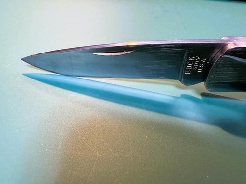 CUCHILLO BUCK - SQUIRE LOCKBACK - #501RWS - MANGOS DE PALO DE ROSA - EE. UU. - Imagen 5 de 24