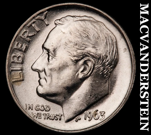 1963 Silver Roosevelt Dime-Choice Gem BU Lustrous No Reserve #i2866
