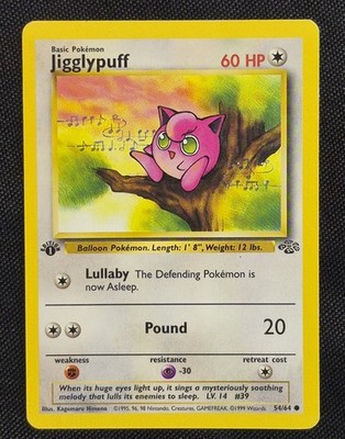Jigglypuff First Edition 54/64 Jungle Pokémon Card 