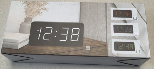 Peakeep kleiner digitaler Wecker zum Einstecken für Schlafzimmer Nachttisch - blau. Neu! - Bild 2 von 6