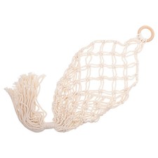 Image of Household Furnishing Cotton Rope Hanging Basket Kitchen Baskets Farmers