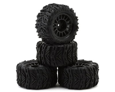 UpGrade RC Dirt Claw BELTED Reifen auf Felgen schwarz für ARRMA Granite Grom  ..