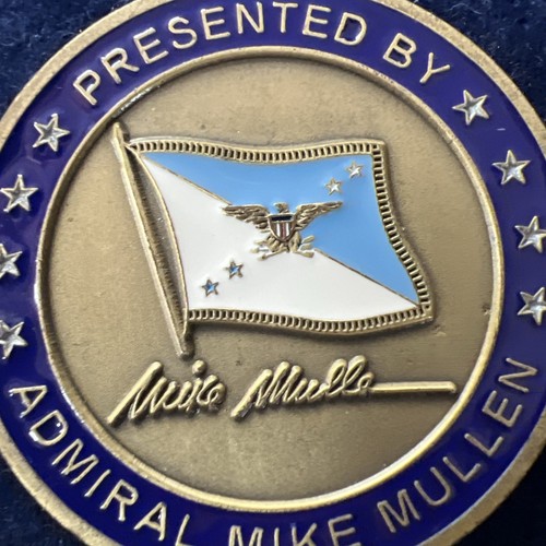 JEFE CONJUNTO DE PERSONAL Comandante Moneda ALMIRANTE MULLEN DEVGRU SELLO 6 RC-E Afgano OEF - Imagen 14 de 24