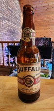 Rare 1910-1920 Buffalo Brewing Amber Beer Bottle W/Body & Neck Label Sacramento 