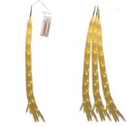 4X Pre-Lit Christmas Garland Pampas Grass Cream LED B/O Xmas Hanging Decor 110cm