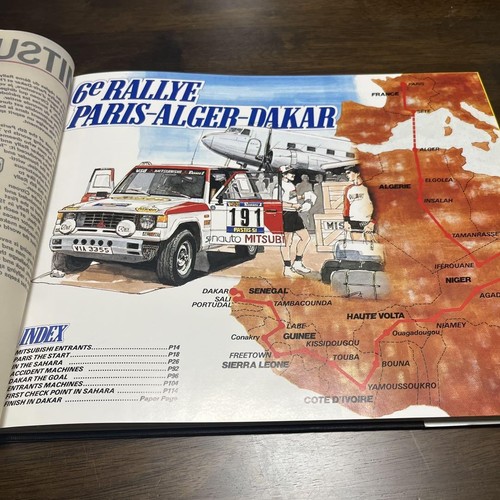 Super Rare Novelty Paris Dakar Rally Photo Collection Mitsubishi Pajero - Foto 6 di 20