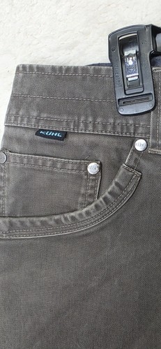 Kuhl Hot Rydr Pants Mens Flannel Lined Vintage Patina Dye Canvas  36x34 - Picture 6 of 16