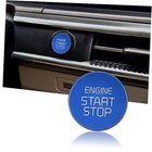  Aluminum Alloy Engine Keyless Start Stop Push Button Ring Compatible with Blue