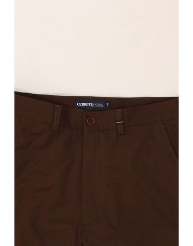 Pantalón Traje Recto Mujer CERRUTI 1881 IT 46 Grande W30 L31 Marrón BT24 - Imagen 3 de 3