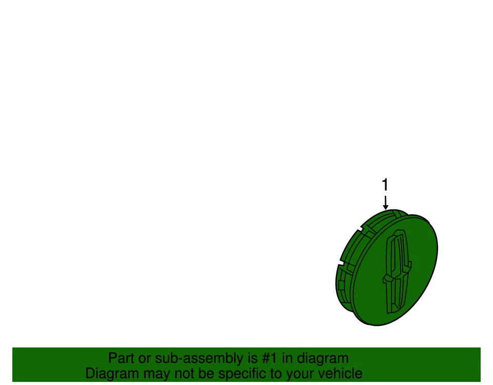 Ford 2009-2019 original - tapa central 8A5Z-1130-C Foto 2 de 3