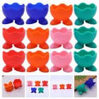 Pcs Silicone Egg Cups Egg Holders Boiled Egg Serving Cups (Random Color)
