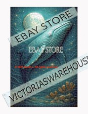 1000 piece jigsaw puzzle Whale Spirit Cosmic Sea ocean moon