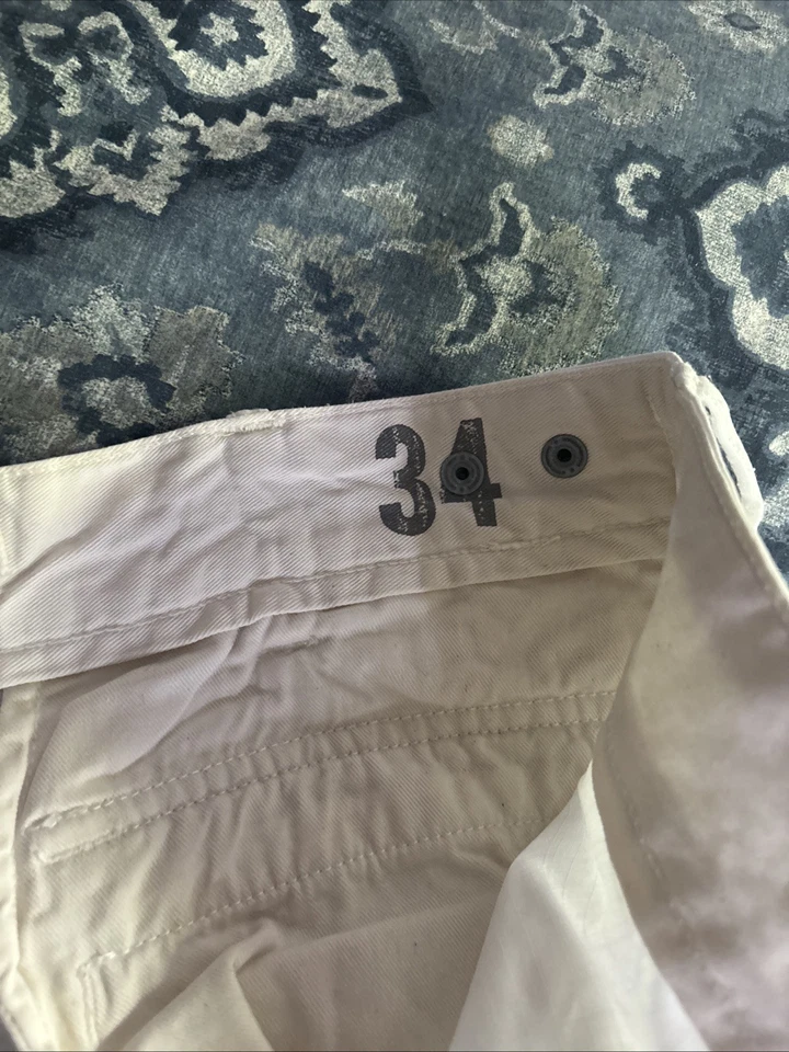 RRL Ralph LaurenM en’s 工装短裤尺寸 34 腰白色 — 第 4/4 张图片