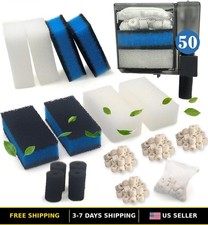 Upgraded Three-Stage Filtration Sets for AquaClear 50 Aquarium Filter
