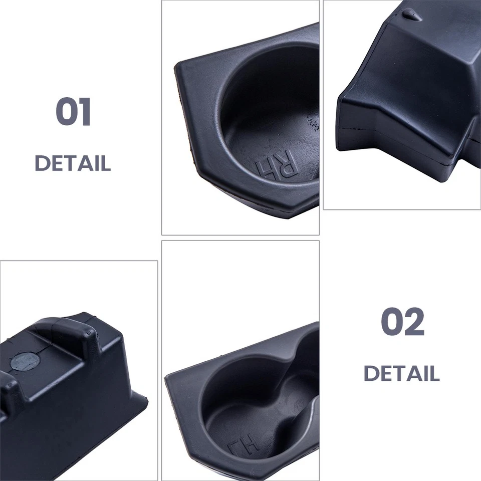 Portavasos de panel con bolsillos de almacenamiento de puerta insertable para Dodge Ram 1500 2500 3500 4500 Foto 4 de 4