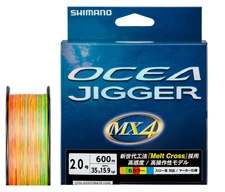 New Shimano Ocea Jigger MX4 PE Line 600m No.2 35lb Multicolor PL‑O94P Fishing