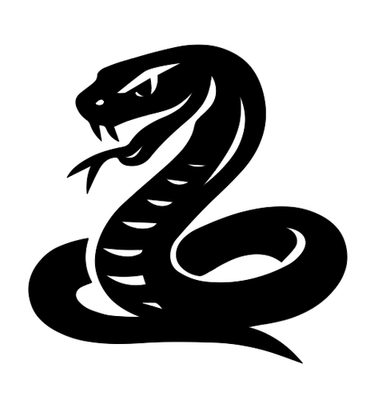 #ad Vinyl Decal Cobra Black Various Sizes Indoor Outdoor $3.99