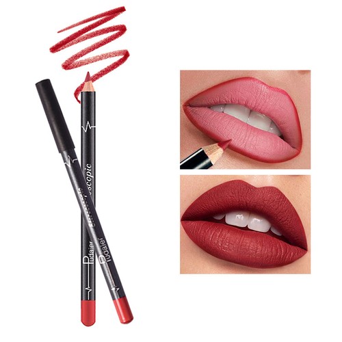 Women Waterproof Lipstick Long Lasting Matte Lip Liner Pencil Lip Pen Set - Picture 7 of 8