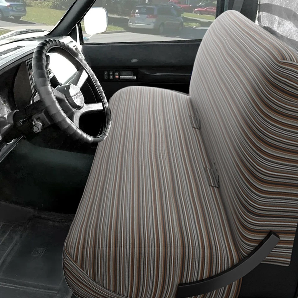 Cubierta de asiento de silla de montar de banco delantero para Ford Crestline 1950-1954 tamaño completo Foto 4 de 4