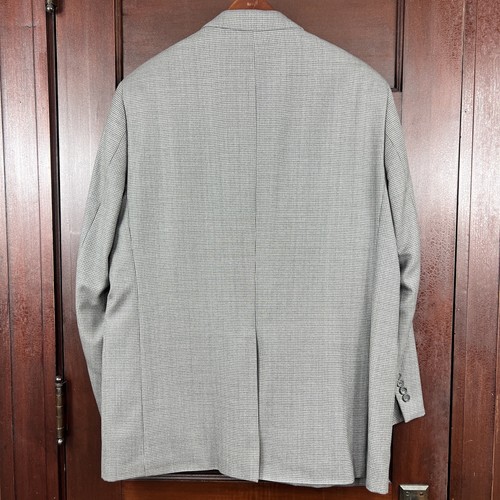 Joseph Feiss Gold Men's 42R Gray Houndstooth Check Blazer Sport Coat Jacket - Zdjęcie 5 z 15