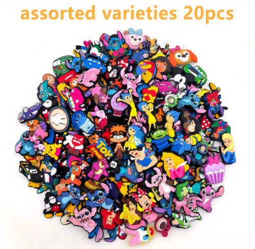 Dijes para zapatos con patrón de dibujos animados temático de Disney, dijes para bolsas, dijes de cocodrilo surtidos - Imagen 4 de 7