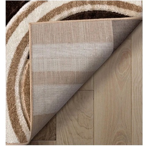 Well Woven Echo Shapes & Circles Ivory/Beige Brown Modern Geometric Area Rug - 第 5/9 張圖片