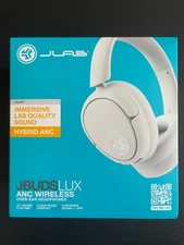JLab JBuds Lux ANC Wireless Over Ear Headphones Cloud/White