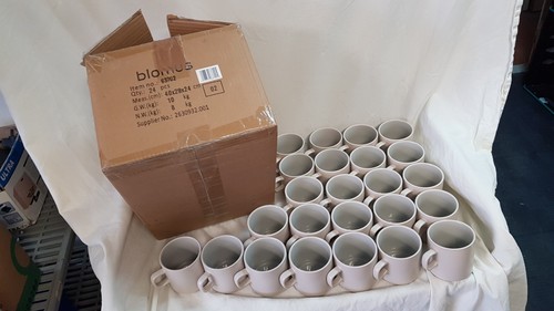 Partia 24x kubki Blomus Pilar - Moonbeam Designer kubki 250ml