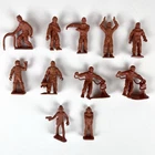 Marx Rust Orange Rex Mars Figures Planet Patrol Spacemen & 2 Aliens 1953