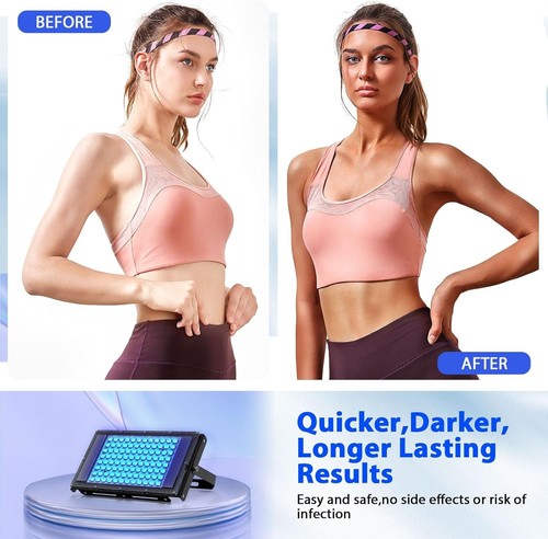 Tanning Lamp Solarium 50W Sun Adjustable Stand Face Body 2 Modes 5 Brightness - Picture 6 of 9