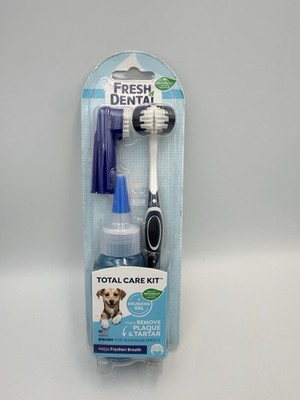Fresh Dental Tooth Brushing Kit for Dogs & Cats, 2 oz Gel and Toothbrush