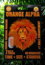 Orange Alpha 6000 Mens Vitality & Arousal Supplement 2 Pack
