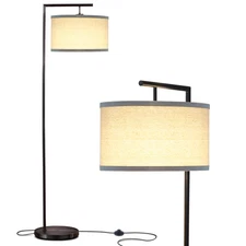 Brightech Montage Drum Shade Standing Floor LED Smart Lamp Shade (Open Box)