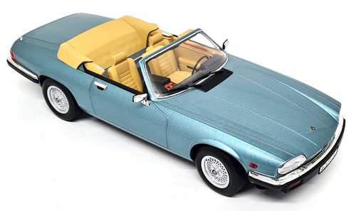 Norev 1/18 - Jaguar XJ-S V12 H.E Cabriolet 1988 Blue Diecast Model Car - Picture 9 of 9