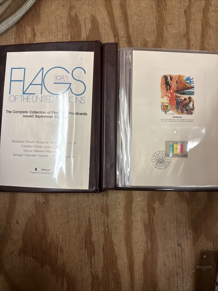 1983 Flags Of The United Nations Complete Stamps First Day Proofcards Set - Image 2 of 4