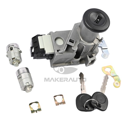 Interruptor de cilindro de bloqueo de encendido 2*bloqueo de puerta para GMC Sierra 1500 3500 2000-2007 - Imagen 3 de 8