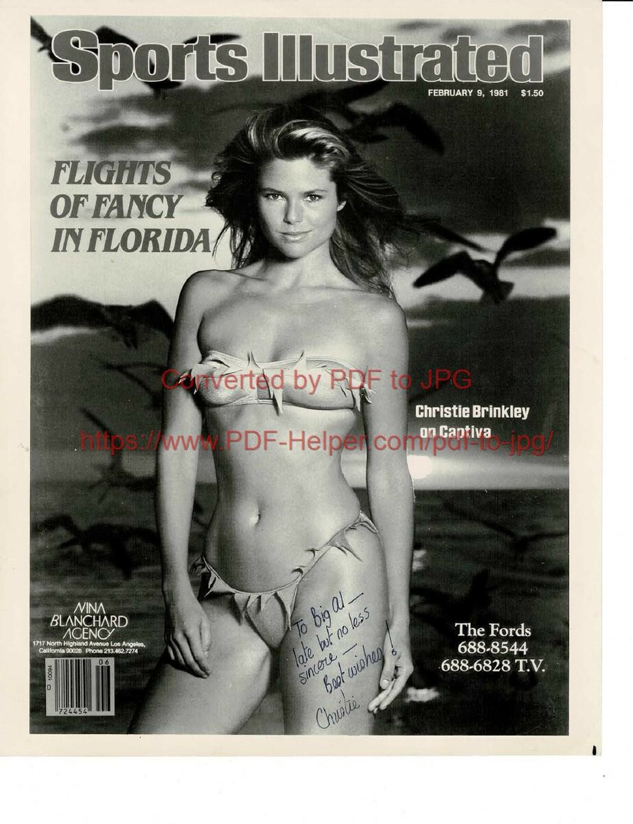 Christie Brinkley (model) RARE Original autographed Photo | eBay