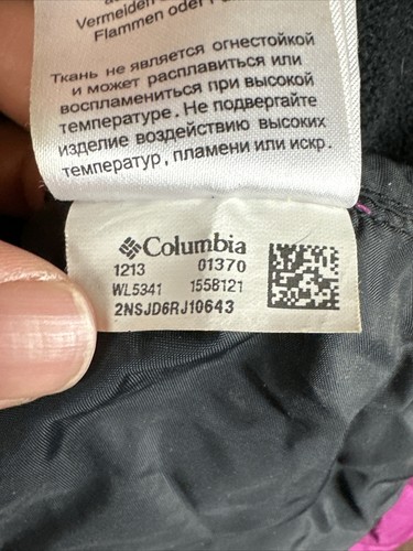Columbia Sports Powder Pillow™ Hybrid Puffer Jacket Fuschia Black Womens Small - Bild 8 von 9