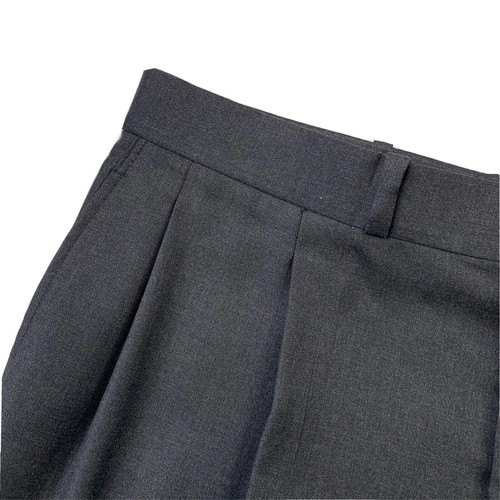 Bespoke 44 L Mr Ned X Loro Piana " Capo Lavoro " Solid Charcoal Grey Peak Lapel - Picture 14 of 18