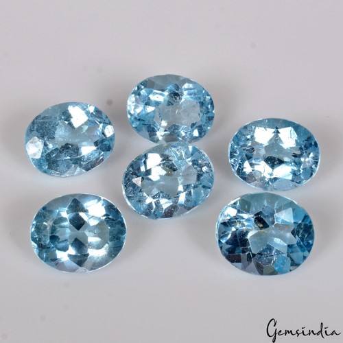 26,40 ct. Hinzende Farbe Himmelblau Topas Brasilien Ovalschliff 11x9 mm. Voll Fire&Clean - Bild 6 von 10