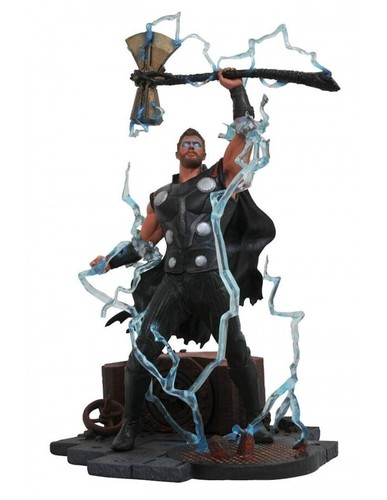 FIGURE DIAMOND TOYS MARVEL GALLERY THOR INFINITY WAR DIORAMA PVC STATUE NEW - Imagen 2 de 3